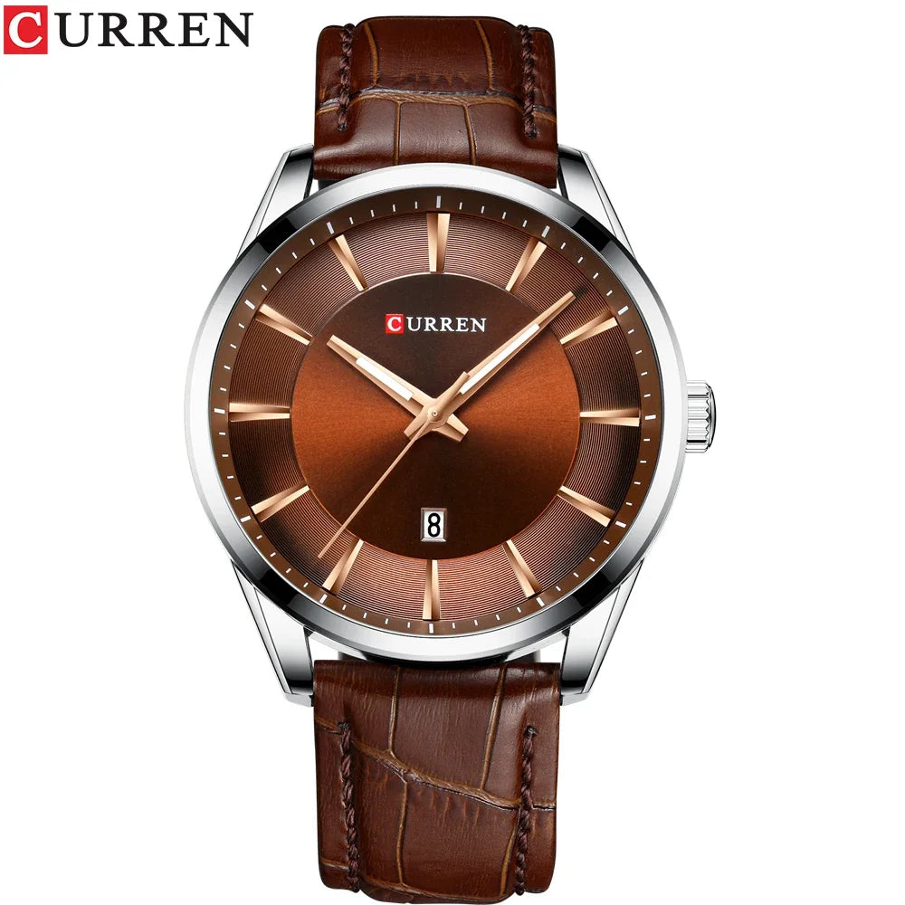 CURREN New Fashion Men Watches with Silicone Strap Top Brand Luxury Sport Auto Date Male Quartz Watch Men Relogio Masculino