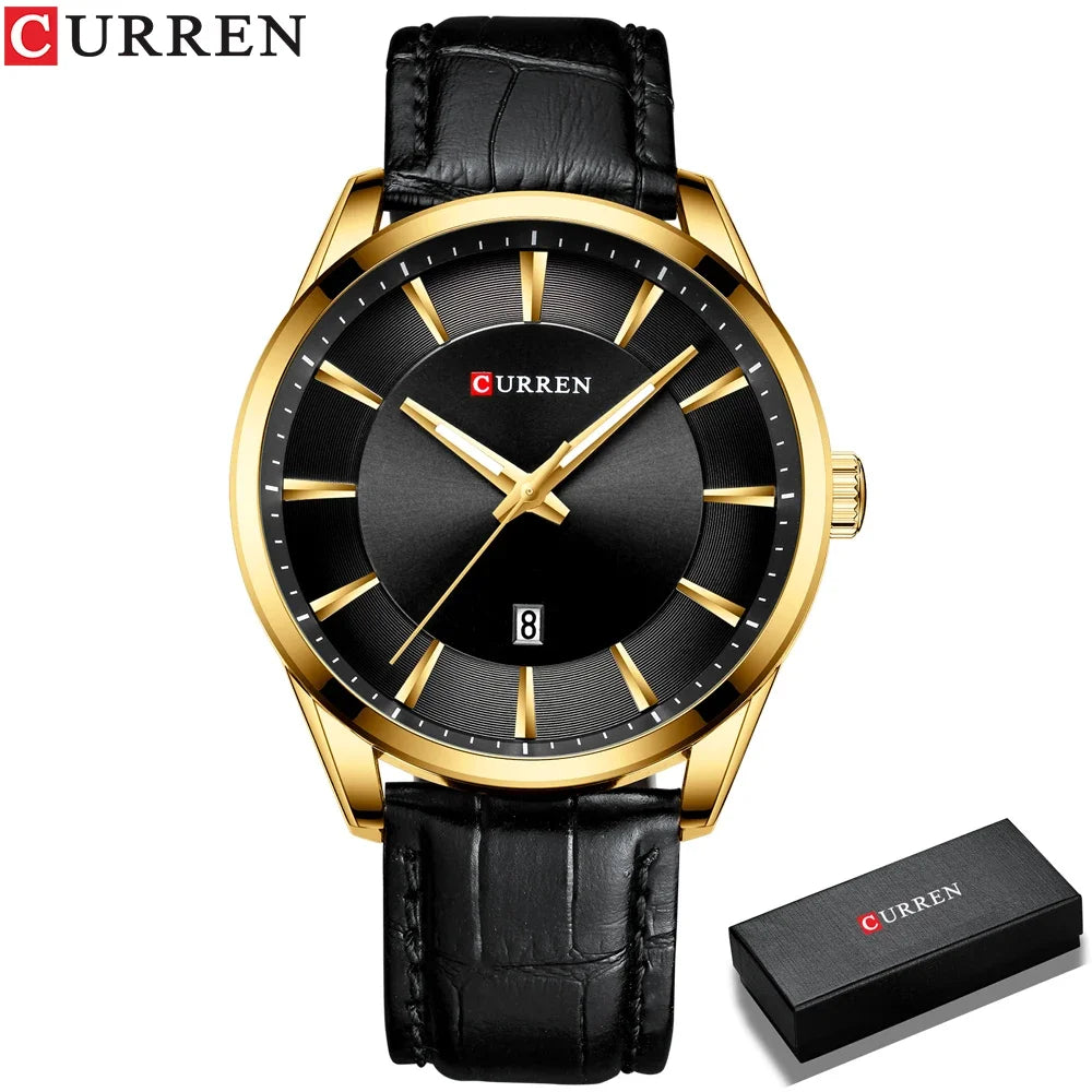 CURREN New Fashion Men Watches with Silicone Strap Top Brand Luxury Sport Auto Date Male Quartz Watch Men Relogio Masculino