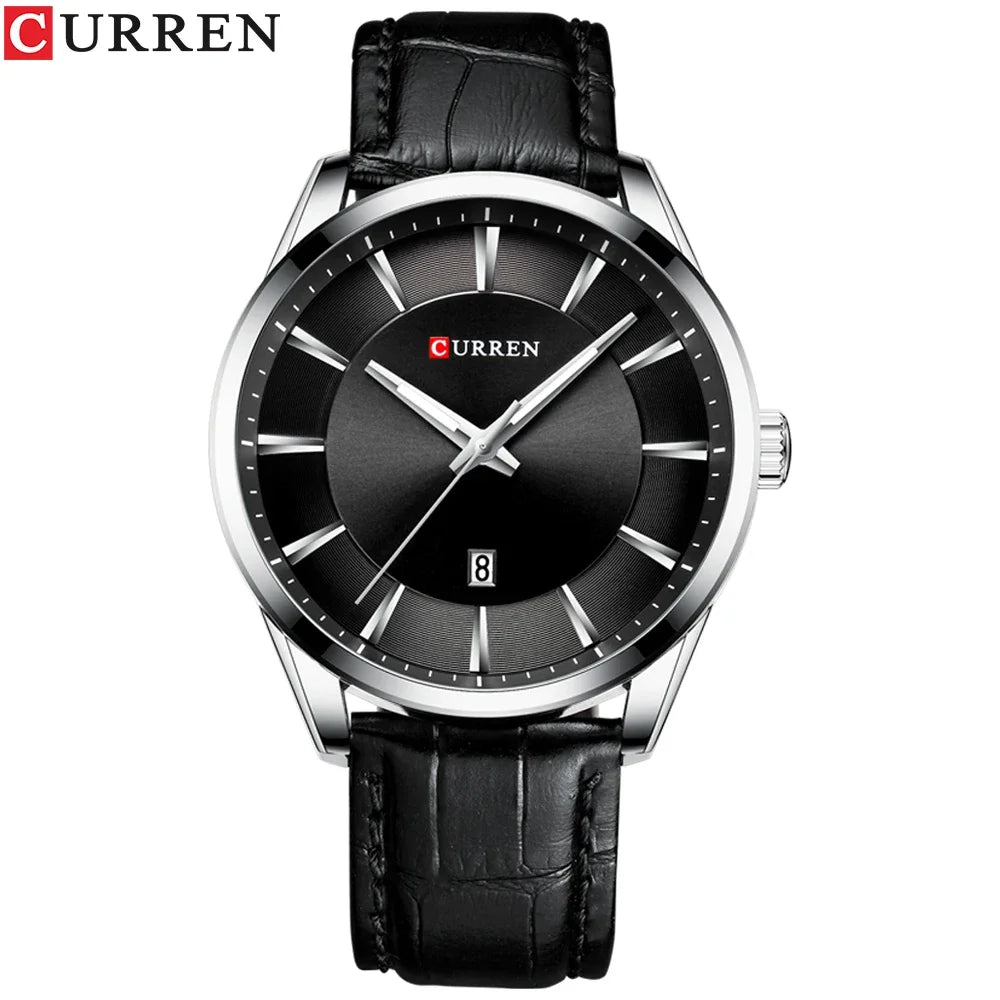 CURREN New Fashion Men Watches with Silicone Strap Top Brand Luxury Sport Auto Date Male Quartz Watch Men Relogio Masculino