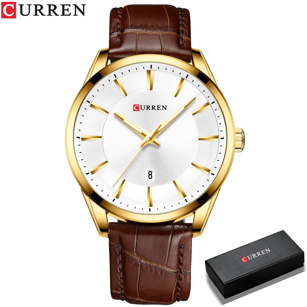 CURREN New Fashion Men Watches with Silicone Strap Top Brand Luxury Sport Auto Date Male Quartz Watch Men Relogio Masculino