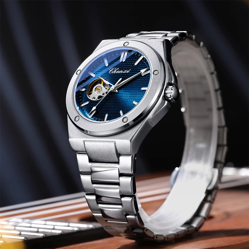 CHENXI 2026 Mechanical Man Watch Automatic Luminous Water-Resistant Steel Bracelet Fashion Mechanical Wristwatches Men