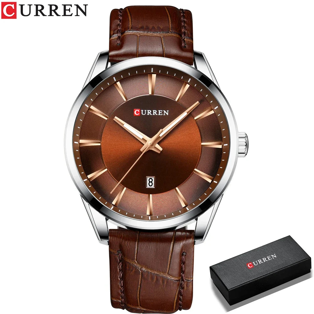 CURREN New Fashion Men Watches with Silicone Strap Top Brand Luxury Sport Auto Date Male Quartz Watch Men Relogio Masculino