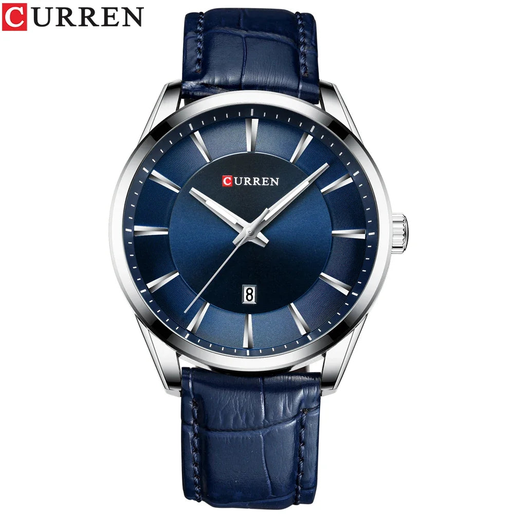 CURREN New Fashion Men Watches with Silicone Strap Top Brand Luxury Sport Auto Date Male Quartz Watch Men Relogio Masculino