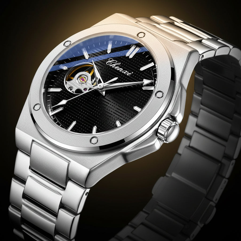 CHENXI 2026 Mechanical Man Watch Automatic Luminous Water-Resistant Steel Bracelet Fashion Mechanical Wristwatches Men