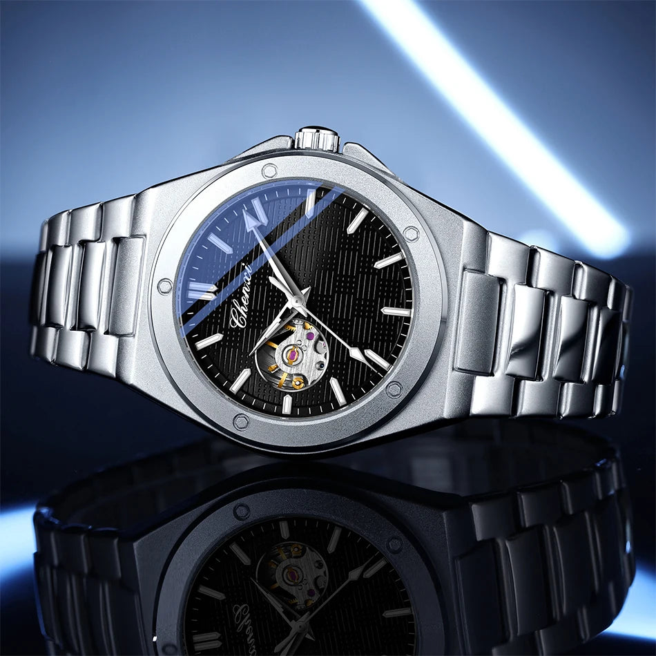 CHENXI 2026 Mechanical Man Watch Automatic Luminous Water-Resistant Steel Bracelet Fashion Mechanical Wristwatches Men