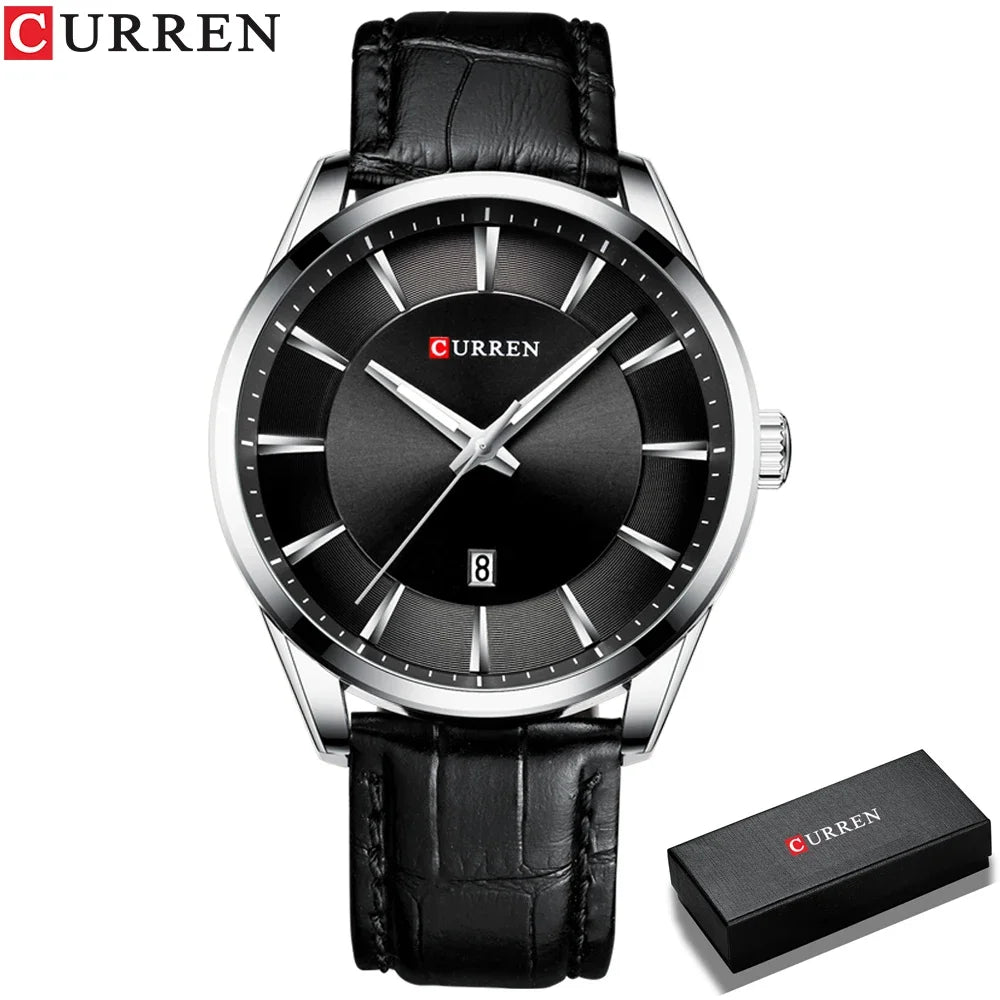 CURREN New Fashion Men Watches with Silicone Strap Top Brand Luxury Sport Auto Date Male Quartz Watch Men Relogio Masculino