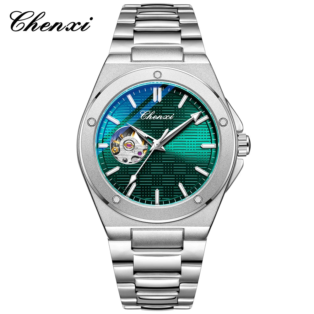CHENXI 2026 Mechanical Man Watch Automatic Luminous Water-Resistant Steel Bracelet Fashion Mechanical Wristwatches Men