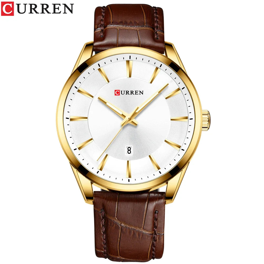 CURREN New Fashion Men Watches with Silicone Strap Top Brand Luxury Sport Auto Date Male Quartz Watch Men Relogio Masculino